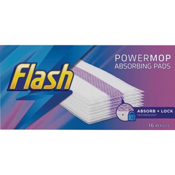 FLASH POWERMOP REFILL PADS 16S