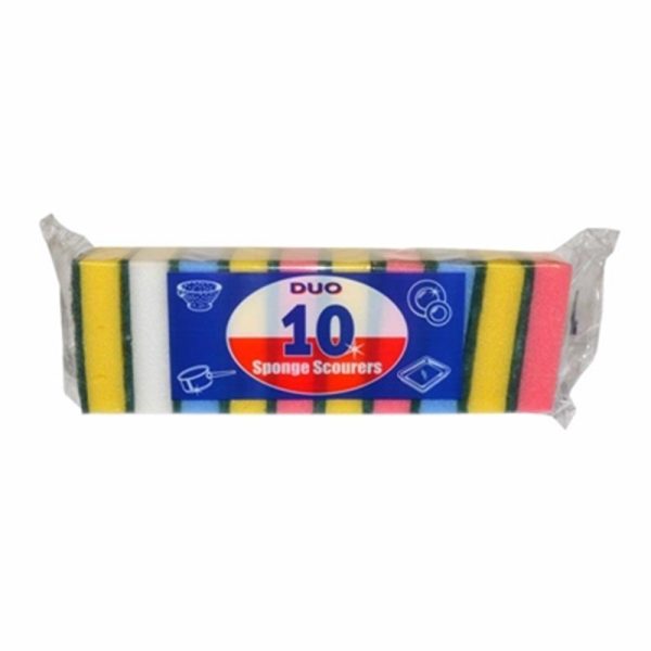 SUPERBRIGHT SPONGE10 SCOURER PACK OF 10 DU01 (SP)