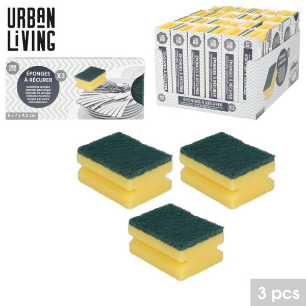 URBAN LIVING SPONGE PACK OF 3