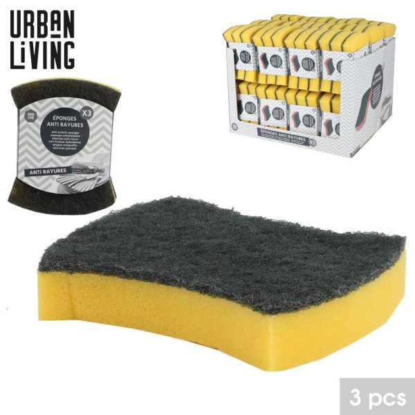 URBAN LIVING SPONGE PACK OF 3