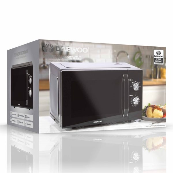 DAEWOO MICROWAVE 23LTR BLACK SDA2085