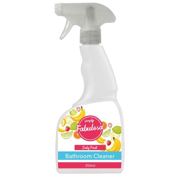 FABULOSA TRIGGER BATHROOM CLEANER SIMPLY ZESTY FRUIT 350ML PACK OF 6