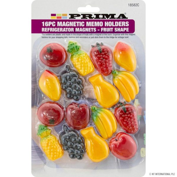 PRIMA MAGNETIC MENO HOLDER FRUITS 16PCS