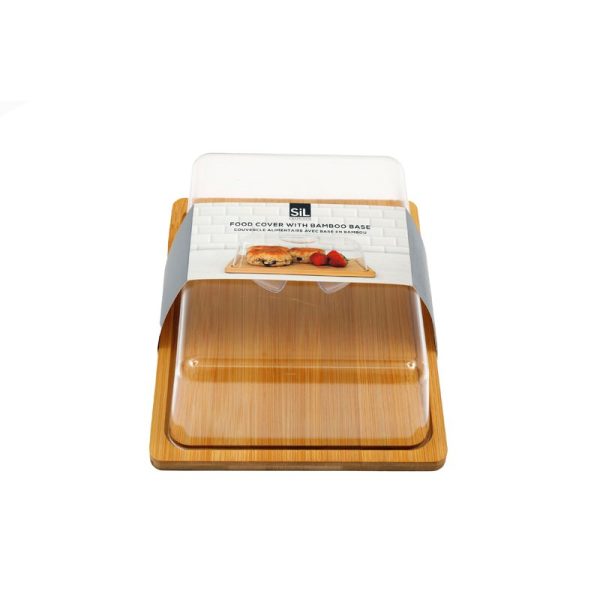 FOOD COVER BAMBOO 23.5CM