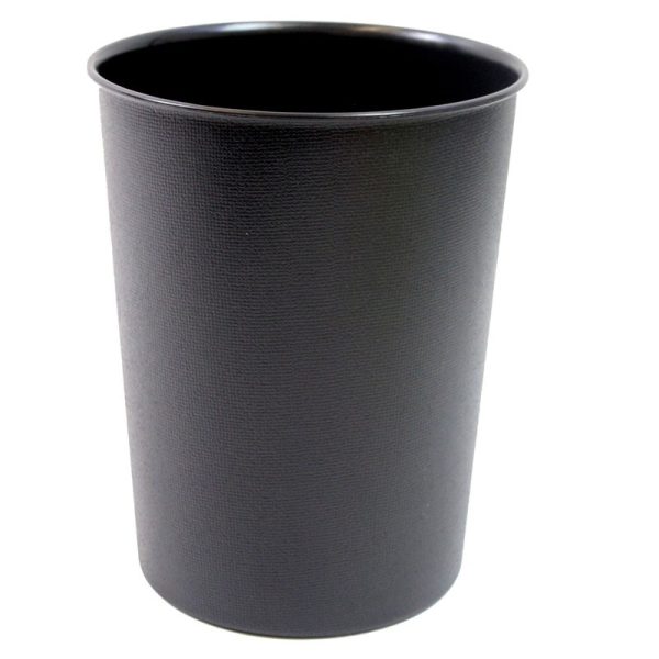 JVL PLASTIC WASTE PAPER BIN VIBRANCE BLACK