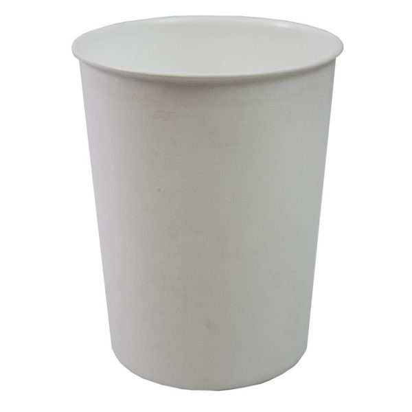 JVL PLASTIC WASTE PAPER BIN VIBRANCE WHITE