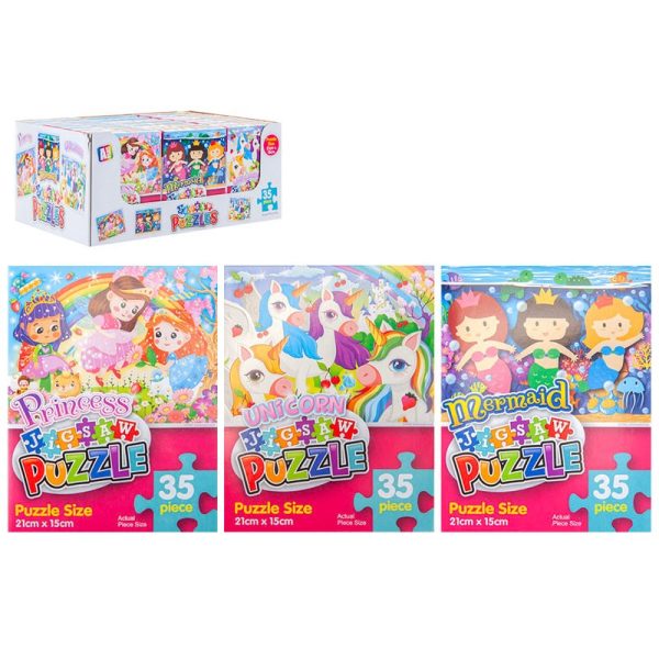 PUZZLE IN COLOUR BOX GIRLS 35PCE