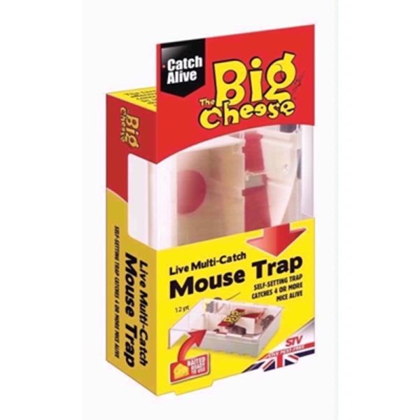 THE BIG CHEESE BAITED MULTI MOUSE TRAP