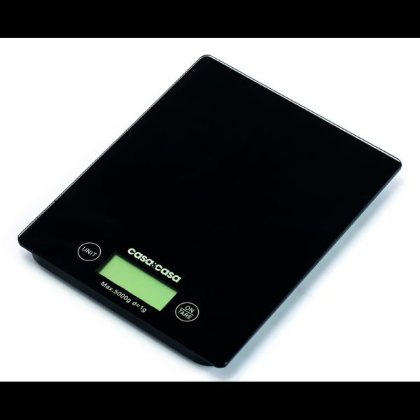 CASA ELECTRONIC KITCHEN SCALE BLACK 12.12.23