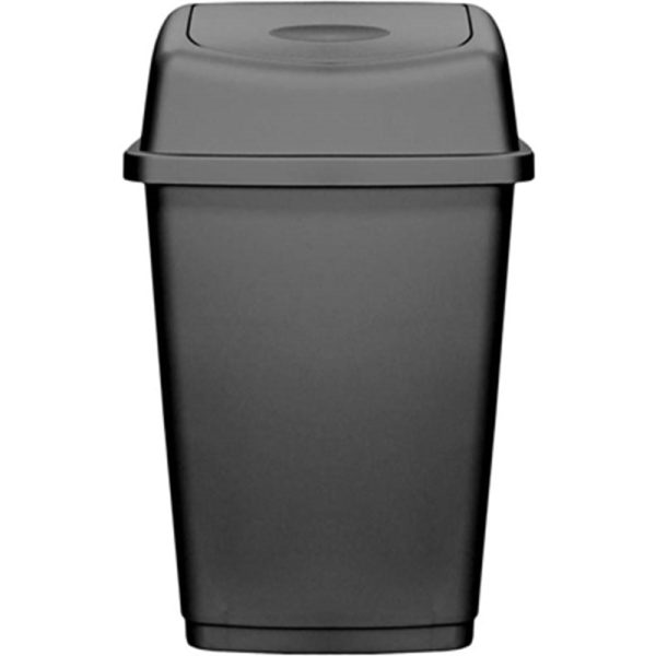 SIGNATURE 50LTR SWING BIN & LID VOLCANIC ASH