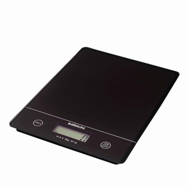 SABICHI KITCHEN DIGITAL SCALE BLACK 5KG