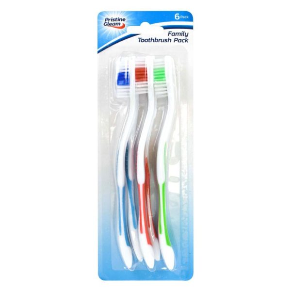 PRISTINE GLEAM TOOTHBRUSH 6PC