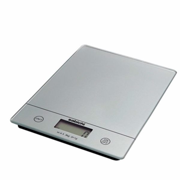 SABICHI KITCHEN DIGITAL SCALE SILVER 5KG