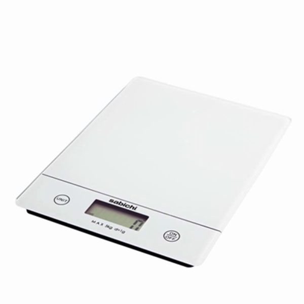 SABICHI KITCHEN DIGITAL SCALE WHITE 5KG