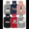 COUNTRYCLUB HOT WATER BOTTLE & PLUSH COVER 2L (ASSORTED DESIGNS)