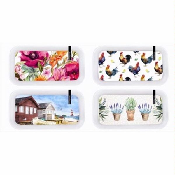 SMALL TRAY ASSORTED DESIGN 28.5X15CM