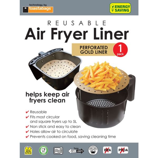 TOSTABAGS AIR FRYER LINER PACK OF 1