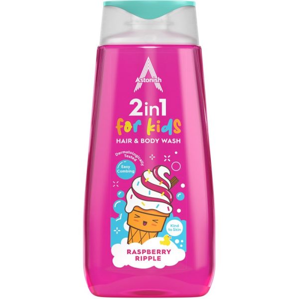 ASTONISH 2 IN 1 HAIR & BODY FOR KIDS 400ML PACK OF 12