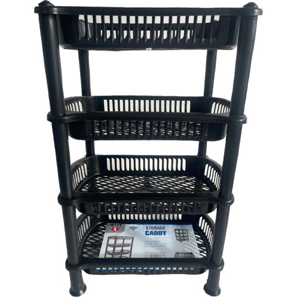 TML 4 TIER STORAGE CADDY GRAPHITE 36X26X56 CM