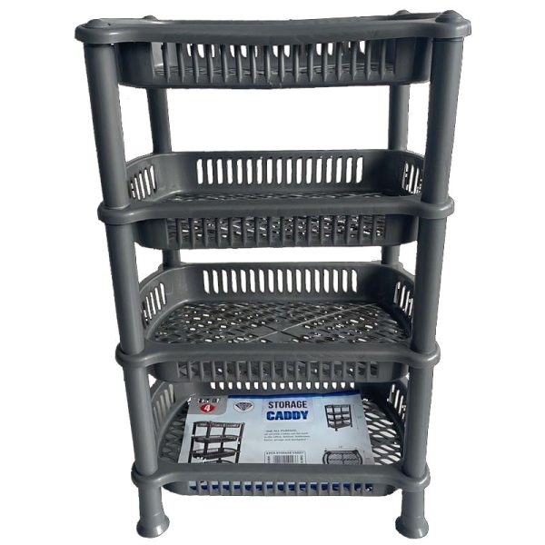 TML 4 TIER STORAGE CADDY SILVER 36X26X56 CM