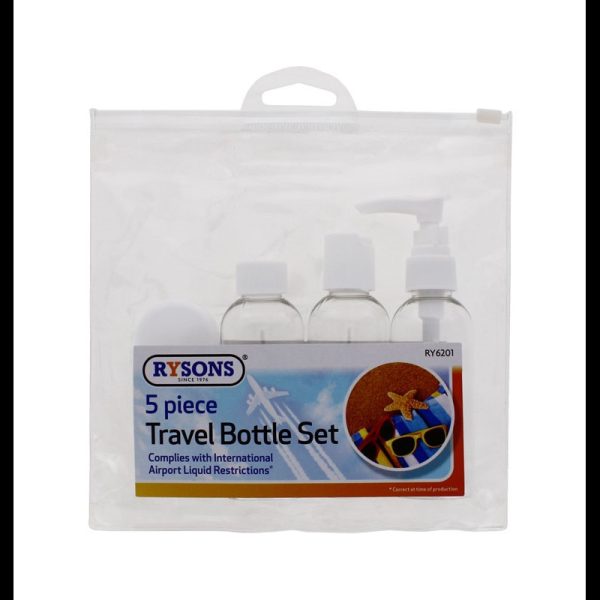 RYSONS TRAVEL BOTTLES 5PC