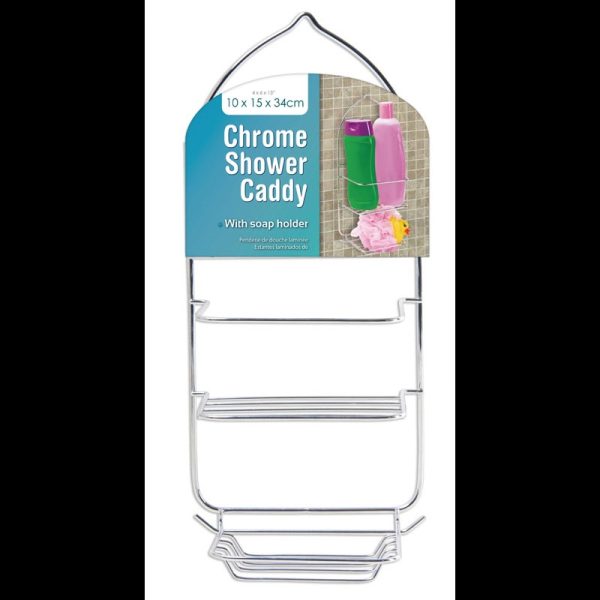 SHOWER CADDY CHROME 34X15X10CM