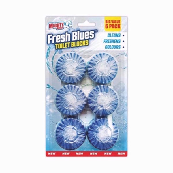 MIGHTY BURST FRESH BLUES TOILET BLOCKS PACK OF 12