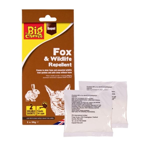 THE BIG CHEESE FOX & WILDLIFE REPELLENT 2 X 50G SACHETS