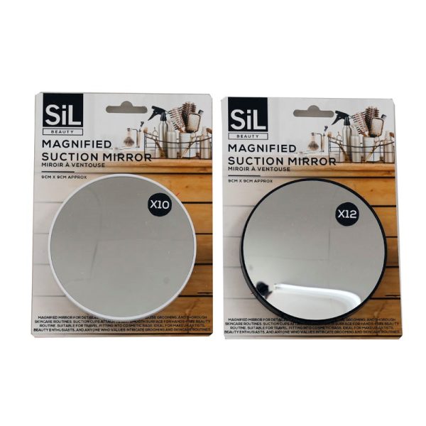 SIL BATHROOM SUCTION MIRROR