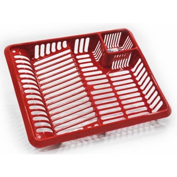 TML DISH DRAINER LARGE GLITTER RED