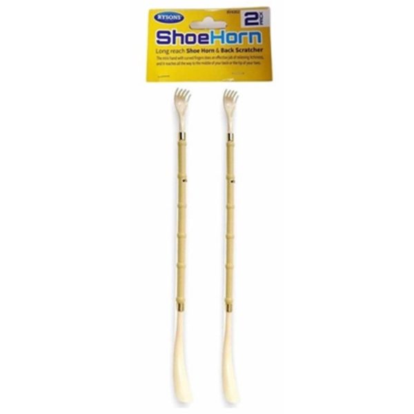 SHOE HORN/BACK SCRATCHER PACK OF 2