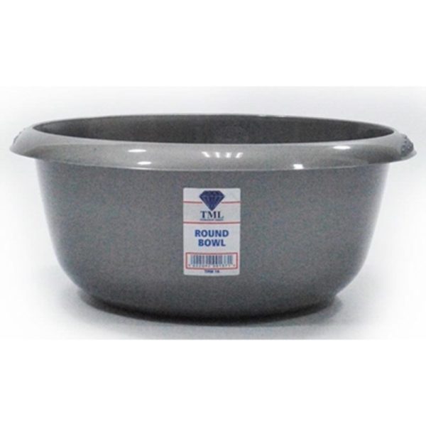 TML ROUND BOWL 8L METALLIC SILVER