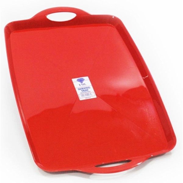 TML SERVING TRAY GLITTER RED