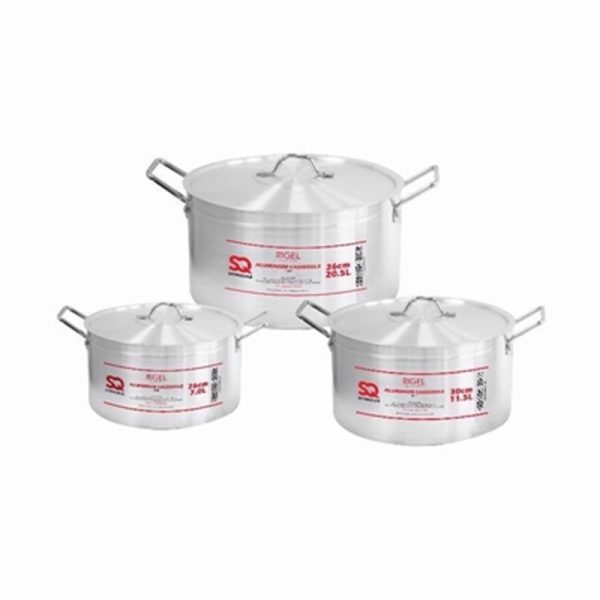 ALUMINIUM GALAXIS CASSEROLE SET3 26-30-36CM