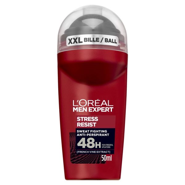 LOREAL MEN EXPERT ROLL ON STRESS RESIST 50ML PACK OF 6