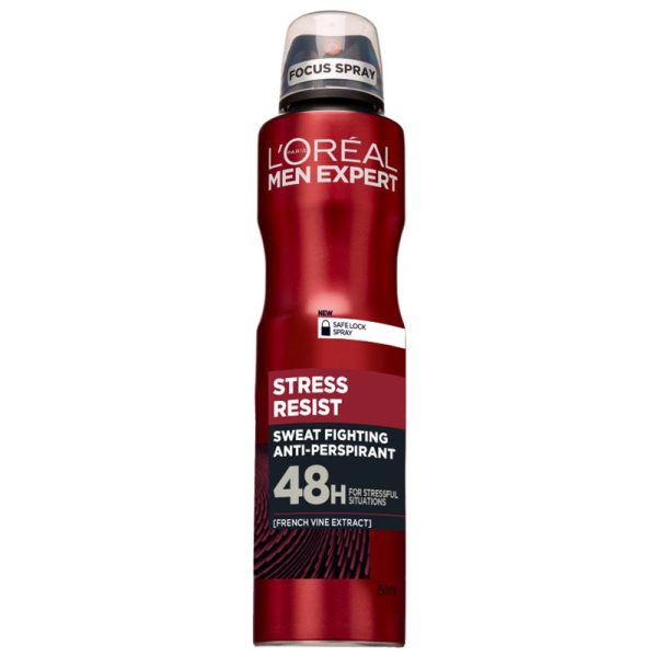 LOREAL MEN EXPERT STRESS RESIST 250ML PACK OF 6