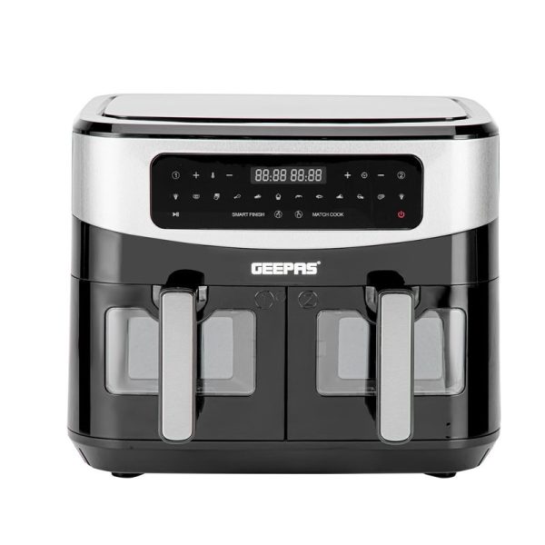 GEEPAS DUAL BASKET AIR FRYER 9LTR DIGITAL