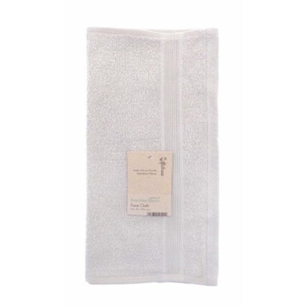 COUNTRYCLUB FACE CLOTH BAMBOO SILVER