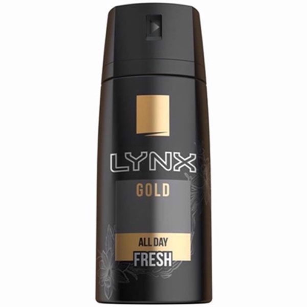 LYNX BODY SPRAY GOLD 150ML PACK OF 6