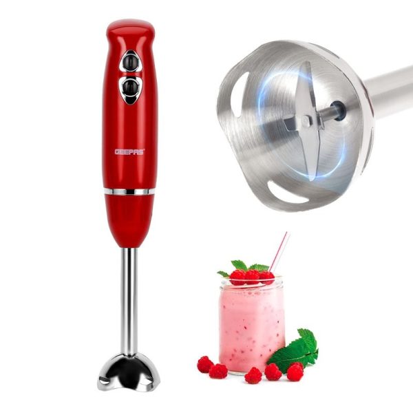 GEEPAS HAND BLENDER RED 400W GHB43048UK