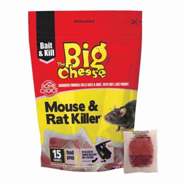 THE BIG CHEESE MOUSE & RAT KILLER PACK OF 15