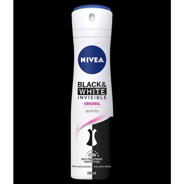 NIVEA DEO 150ML B&W INVISIBLE WOMEN PACK OF 6