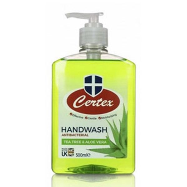 CERTEX ANTIBACTERIAL HAND WASH TEA TREE 500ML PACK OF 12