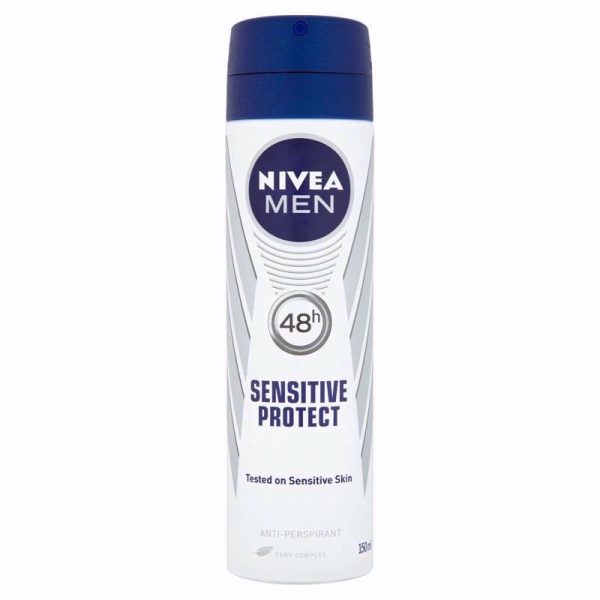 NIVEA DEODORANT SENSITIVE PROTECT MENS 150ML PACK OF 6