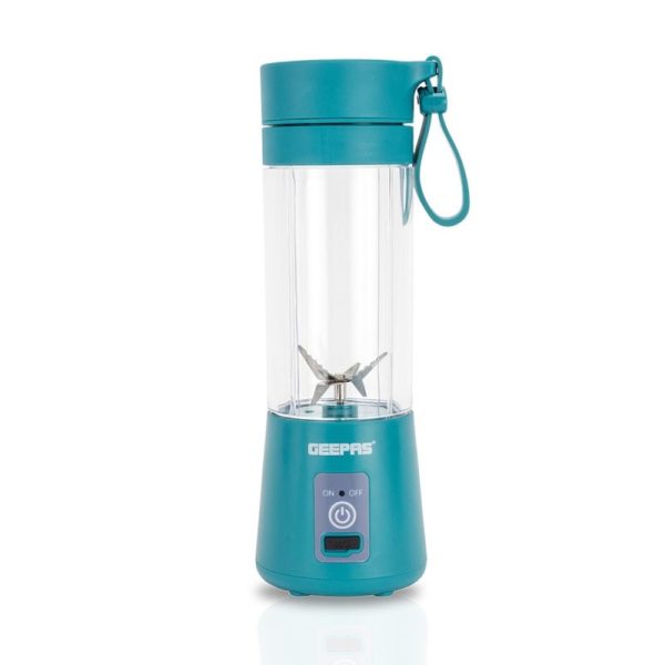 GEEPAS RECHARGEABLE PORTABLE BLENDER GREEN 330ML GSB44111UK-GN