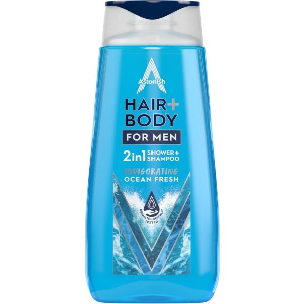 ASTONISH 2 IN 1 HAIR AND BODY FOR MEN 400ML PACK OF 12