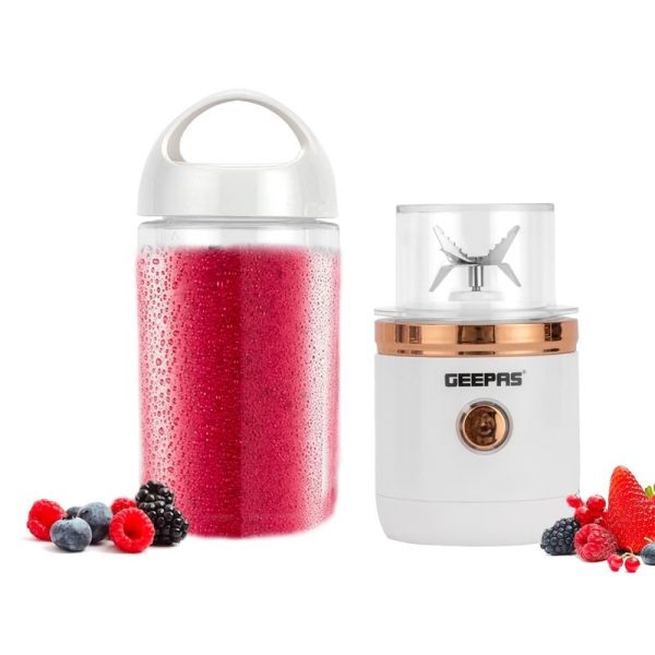 GEEPAS RECHARGEABLE PORTABLE BLENDER WHITE 420ML 150W GSB44110UK-WT