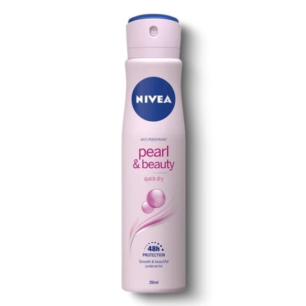 NIVEA DEO PEARL & BEAUTY WOMEN 250ML PACK OF 6