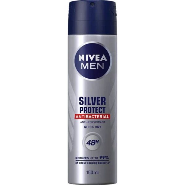 NIVEA DEO SILVER PROTECT MENS 150ML PACK OF 6