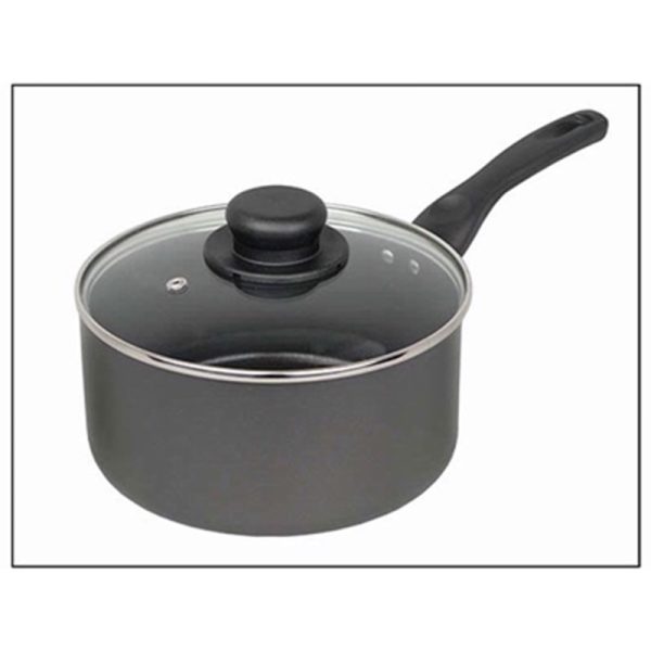 CHEFS CHOICE NON-STICK SAUCE PAN & LID 16CM